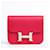 Hermès 2024 Constance Slim Pochette Cintura Borsa in Pelle Rosa sulla Cintura Silver hardware  - vista 4