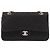 Chanel Timeless - Classic Double Flap Quilted Jersey Medium Preto