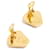 Hermès 1990s Clip-on Earrings with Sun Mosaic Print Golden  - view 4