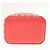 Vanity Beauty case Chanel in rafia intrecciata con manico e catena Rosso - vista 3