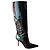 DOLCE & GABBANA DEVOTION GLANZENDES RINDLEDERSTIEFEL. Schwarz