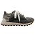 Baskets en lin / daim gris Brunello Cucinelli avec Monili - vue 2