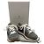 Baskets en lin / daim gris Brunello Cucinelli avec Monili - vue 6