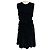 Autre Marque Vestido de cóctel de terciopelo negro fruncido Cecilie Bahnsen