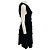 Autre Marque Vestido de cóctel de terciopelo negro fruncido Cecilie Bahnsen - vista 2