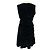 Autre Marque Vestido de cóctel de terciopelo negro fruncido Cecilie Bahnsen - vista 3