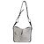 Borsa a spalla Hammock media in pelle di vitello grigia e nera Loewe Marrone - vista 5