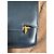 Borsa a spalla Hermès Camargue Box Calf blu navy Blu scuro - vista 13