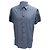 Camicia a maniche corte con bottoni Alexander McQueen in cotone azzurro Blu Blu chiaro