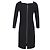 Roland Mouret Midi-Kleid aus schwarzem Polyester - Ansicht 3