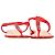 Timeless Sandali T-Strap con logo Chanel in pelle di vitello rossa Rosso - vista 2