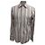 Camicia a righe con bottoni Gucci in cotone multicolore
