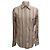 Camicia a righe con bottoni Gucci in cotone multicolore
