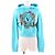 Sudadera de algodón con logo de lentejuelas Versace Jeans Couture Azul Azul claro