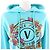 Sudadera de algodón con logo de lentejuelas Versace Jeans Couture Azul Azul claro - vista 4