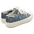 Sneakers in denim della linea Stellar di Louis Vuitton Bianco Blu - vista 2