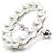 Spilla in argento con perle MIKIMOTO - vista 3