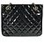 Borsa Tote a Doppia Catena Matelassé Chanel Nero - vista 3