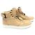 Sneakers alte con lacci Rivoli MS0167 di Louis Vuitton Beige - vista 3