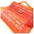 Hermès Orange Vinyl Kelly Tote Bag - Ansicht 13
