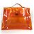 Hermès Orange Vinyl Kelly Tote Bag - Ansicht 2