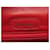 VINTAGE SAC A MAIN YVES SAINT LAURENT BESACE CUIR ROUGE SURPIQUE BANDOULIERE BAG  - vue 13