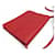VINTAGE SAC A MAIN YVES SAINT LAURENT BESACE CUIR ROUGE SURPIQUE BANDOULIERE BAG  - vue 6