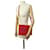 VINTAGE SAC A MAIN YVES SAINT LAURENT BESACE CUIR ROUGE SURPIQUE BANDOULIERE BAG  - vue 7