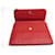 VINTAGE SAC A MAIN YVES SAINT LAURENT BESACE CUIR ROUGE SURPIQUE BANDOULIERE BAG  - vue 9