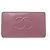 CHANEL CC LOGO KAURIERLEDER GELDBÖRSE ROSA Pink