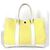 Borsa Tote TPM Garden Party di Hermès Bianco Giallo
