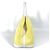 Borsa Tote TPM Garden Party di Hermès Bianco Giallo - vista 4