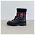 Botas de combate de cuero y tweed Chanel Negro Multicolor - vista 3