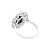 Autre Marque Platin Pompadour Ring, Saphir und Diamanten. - Ansicht 4