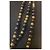 Collana a 3 fili extra lunga 4 CC in perle specchiate nere e dorate 16S di Chanel Nero Gold hardware - vista 4