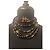 Collana a 3 fili extra lunga 4 CC in perle specchiate nere e dorate 16S di Chanel Nero Gold hardware - vista 6