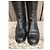 Botas Prada de cuero negro 36,5 IT - vista 3