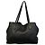 Grande borsa in pelle nera Roseau Longchamp - vista 3
