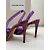 Décolleté Alexandre Vauthier Amber Ghost in pelle e cristalli viola Porpora - vista 4