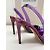 Décolleté Alexandre Vauthier Amber Ghost in pelle e cristalli viola Porpora - vista 5