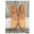 Botines Sartore de Ante Camel con Flecos Marrón claro - vista 3