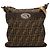 Fendi Brauner Zucca Canvas Selleria Umhängetasche