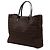 Borsa tote in tela Zucchino marrone Fendi Marrone scuro - vista 2
