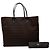 Borsa tote in tela Zucchino marrone Fendi Marrone scuro - vista 8