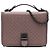 Borsa a spalla Bottega Veneta Intrecciato in nappa viola piccola Porpora