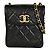 Borsa a Spalla Chanel Matelassé Coco Mark con Catena Nero