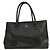 Chanel Cerf Executive Tote aus Leder Mittel Schwarz