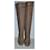 Botas Prada de cuero marrón Castaño - vista 3