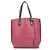Fendi Leder Tote Bag Schwarz Bordeaux