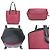 Fendi Leder Tote Bag Schwarz Bordeaux - Ansicht 3